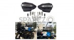 For Royal Enfield New Himalayan 450 Tinted Black Color Hand Guard Kit - SPAREZO